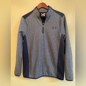Men's Under Armour Half Zip Sweater Gray Size S
